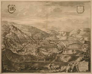 خريطة Serravalle ، من "Les Villes de Venetie" ، 1704 ، نشرها Pierre Mortier في أمستردام